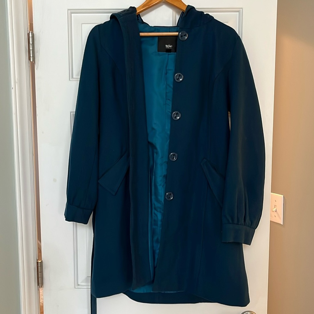 Wrap-jacket with hood